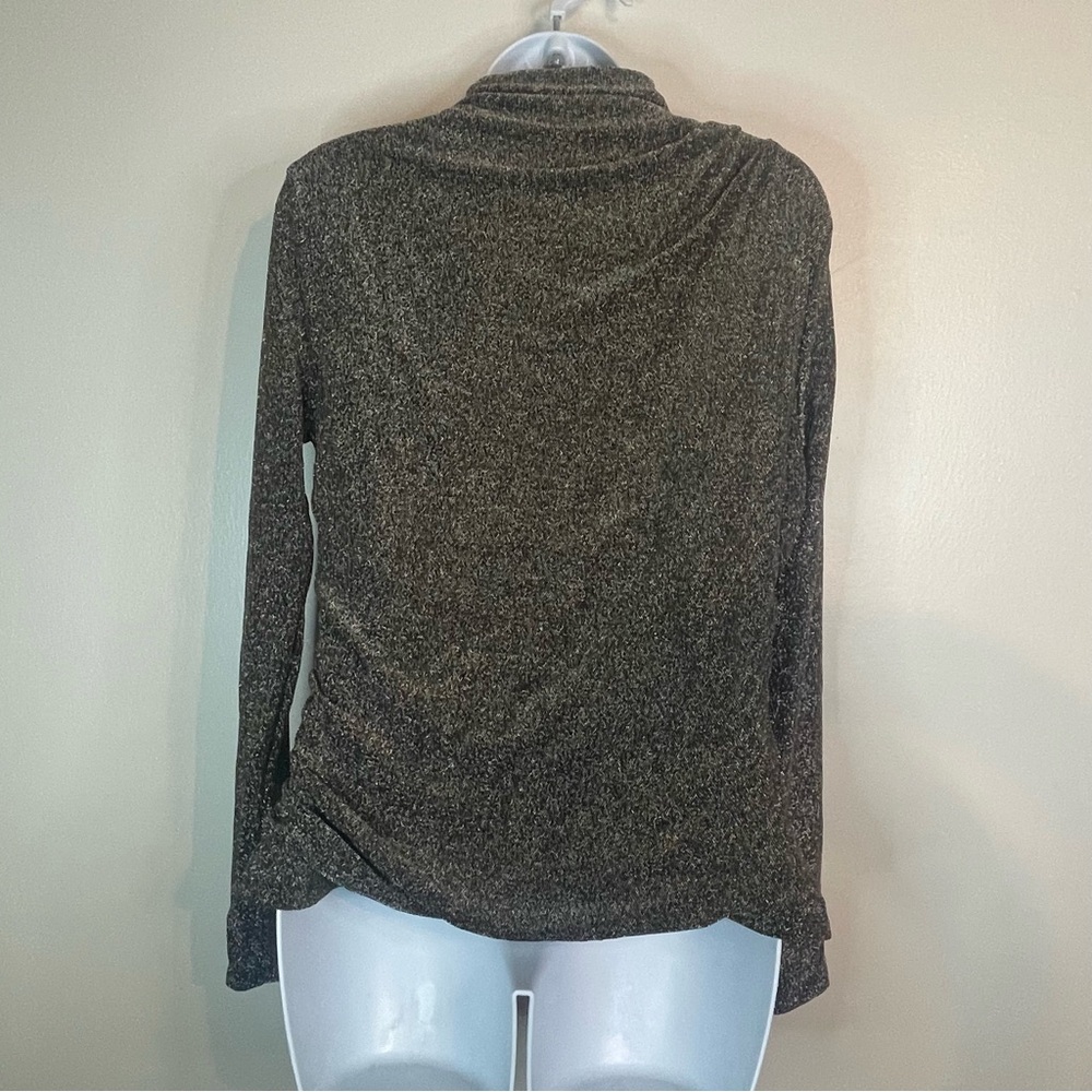 WHBM FORME Stretch Metallic Long-Sleeve Blouse - Picture 5 of 5